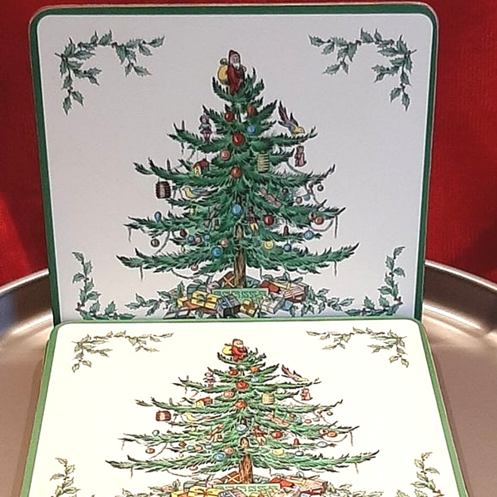 🎄Vintage Christmas Tree Placemats🎄